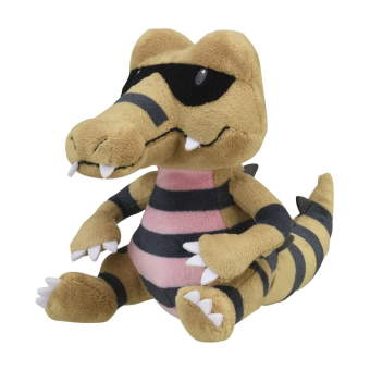 Pokemon knuffel Krokorok 17cm (lang), Officiële Pokemon center Pokemon fit / sitting cutie 